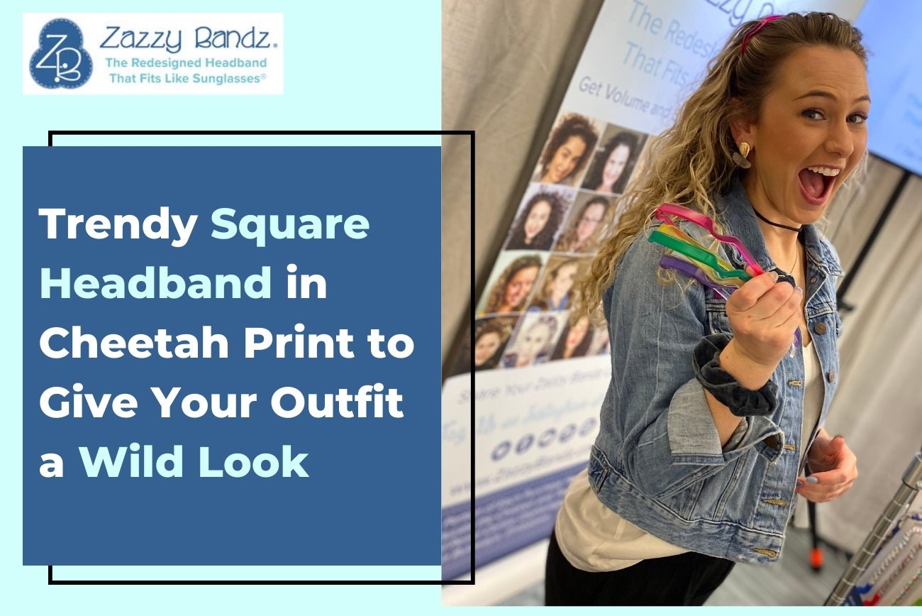 Trendy Square Headband in Cheetah Print to Give Your Outfit a Wild Look - Zazzybandz