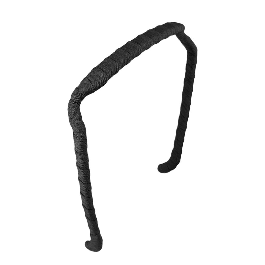 Black Headband | Wrapped - Zazzybandz - hair accessory - curly hair