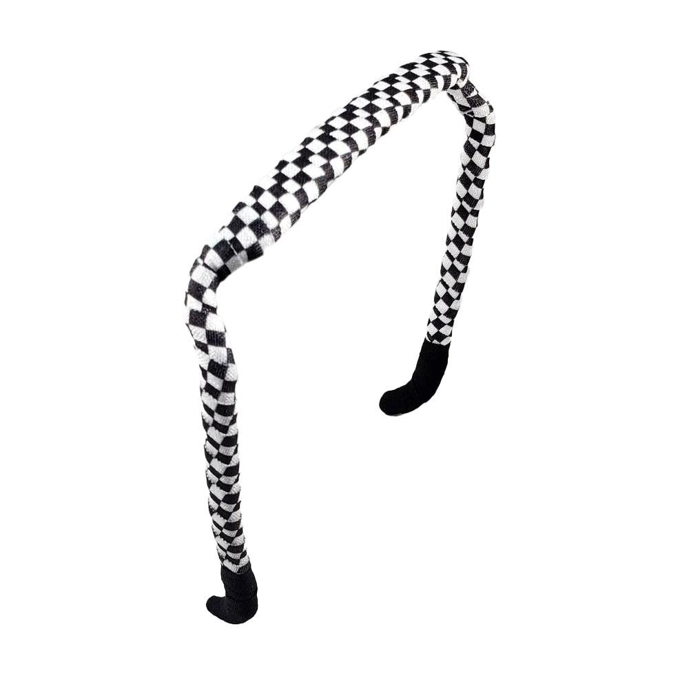 Checkerboard Headband - Zazzybandz - hair accessory - curly hair