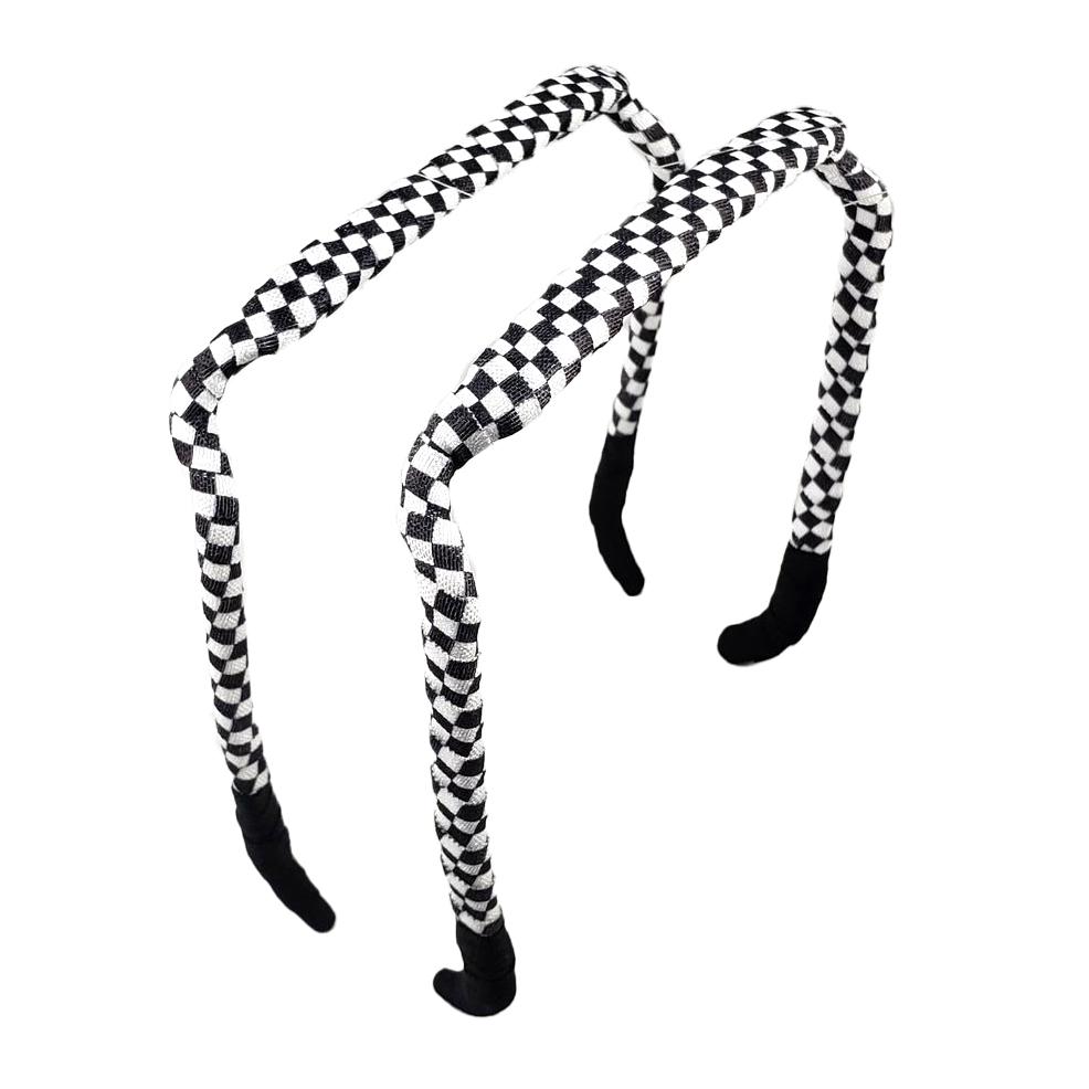 Checkerboard Headband - Zazzybandz - hair accessory - curly hair