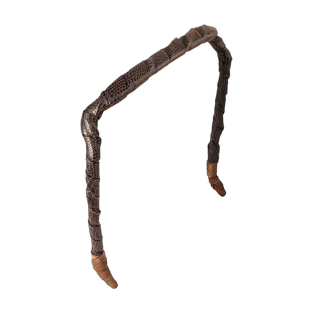 Dark Brown Faux Leather Headband - Zazzybandz - hair accessory - curly hair
