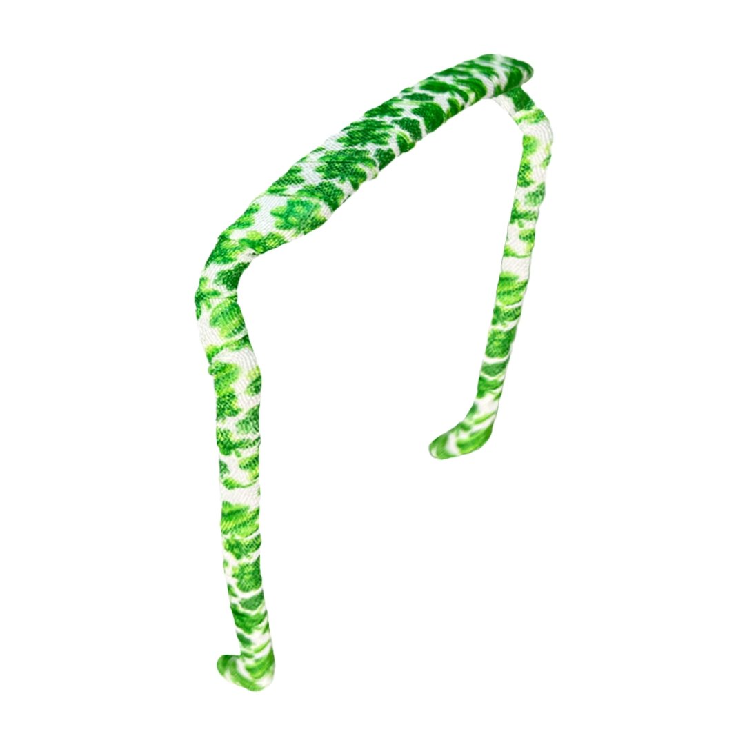 Green Clovers Headband - Zazzybandz - hair accessory - curly hair