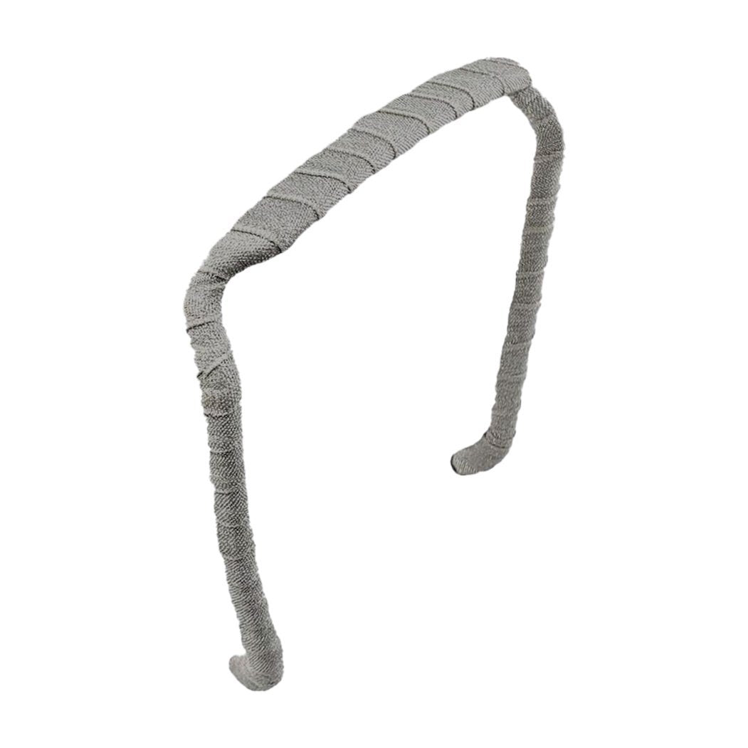 Grey Headband | Wrapped - Zazzybandz - hair accessory - curly hair