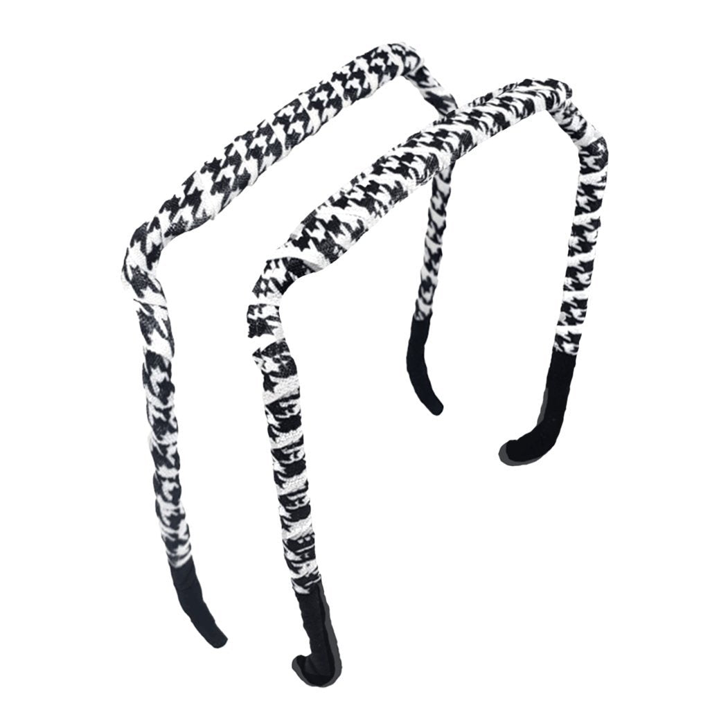 Houndstooth Headband - Zazzybandz - hair accessory - curly hair