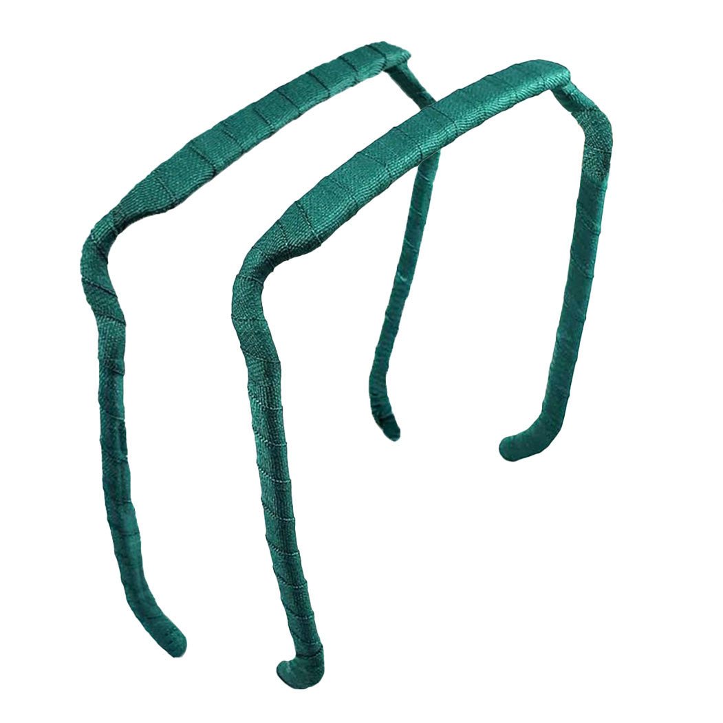 Hunter Green Wrapped Headband - Zazzybandz - hair accessory - curly hair