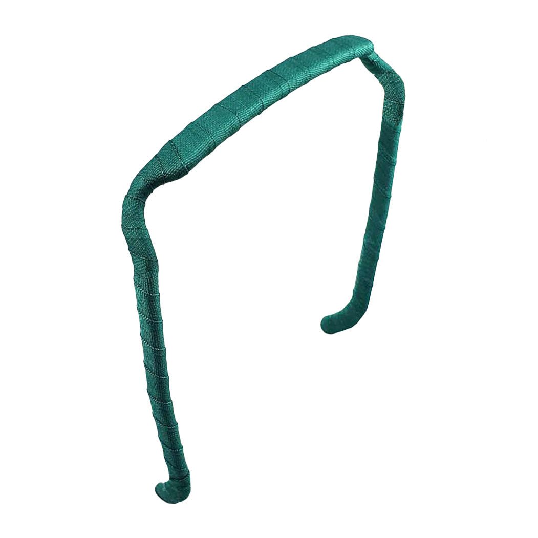 Hunter Green Wrapped Headband - Zazzybandz - hair accessory - curly hair