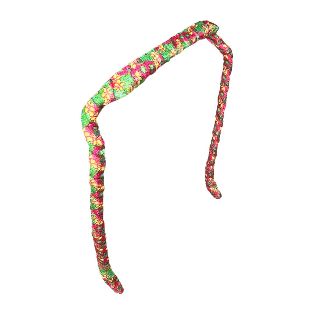Melon Blossom Headband - Zazzybandz - hair accessory - curly hair