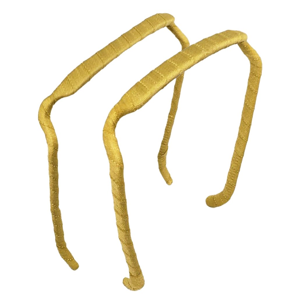 Mustard Wrapped Headband - Zazzybandz - hair accessory - curly hair