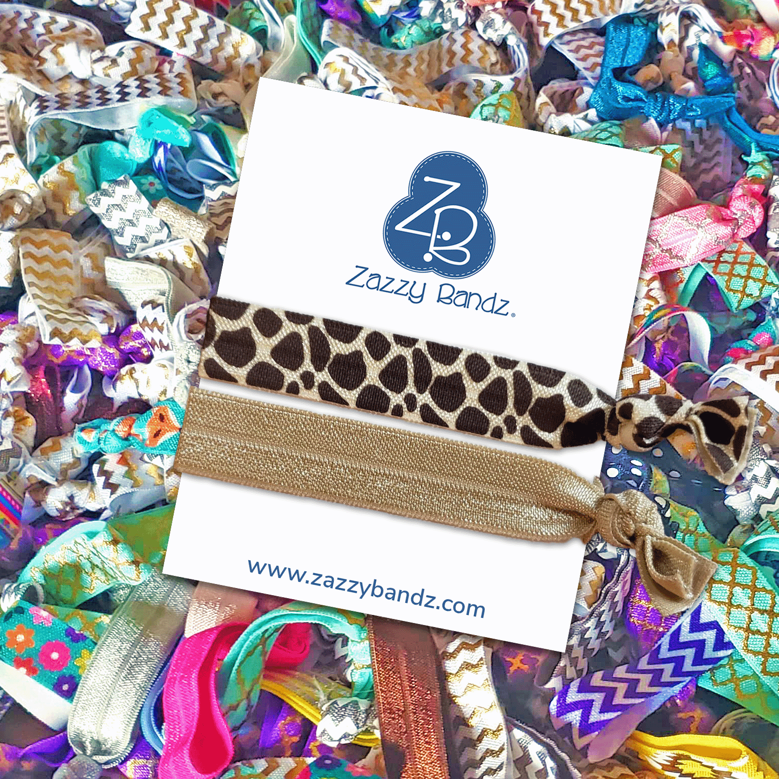 Ribbon Hair Ties - Zazzybandz - hair accessory - curly hair