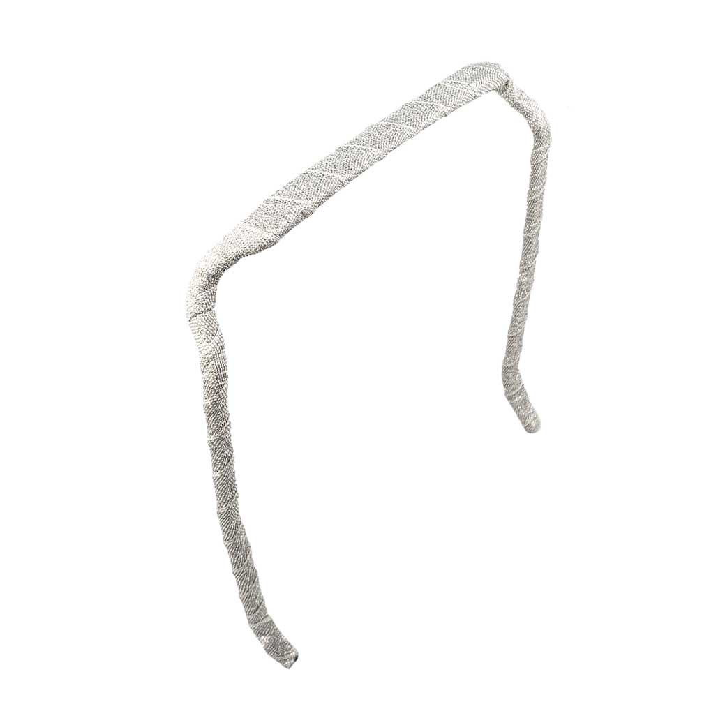 Silver Sparkles Headband - Zazzybandz - hair accessory - curly hair