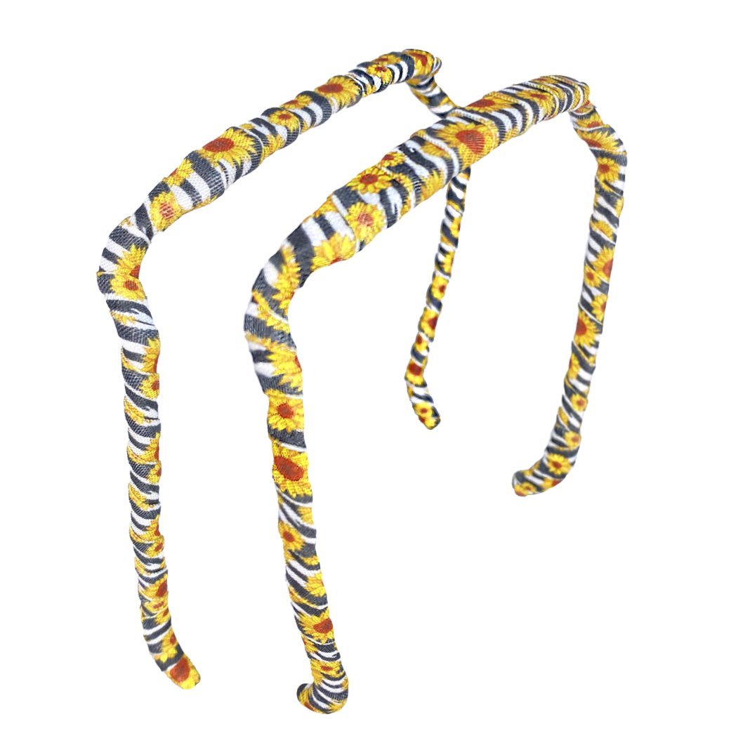 Sunflowers Headband - Zazzybandz - hair accessory - curly hair