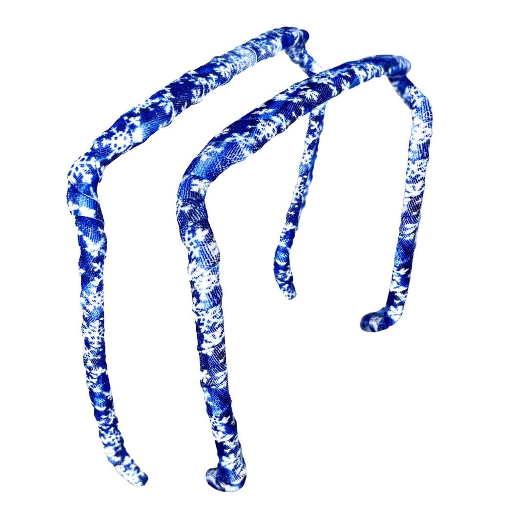 Winter Blues Headband - Zazzybandz - hair accessory - curly hair